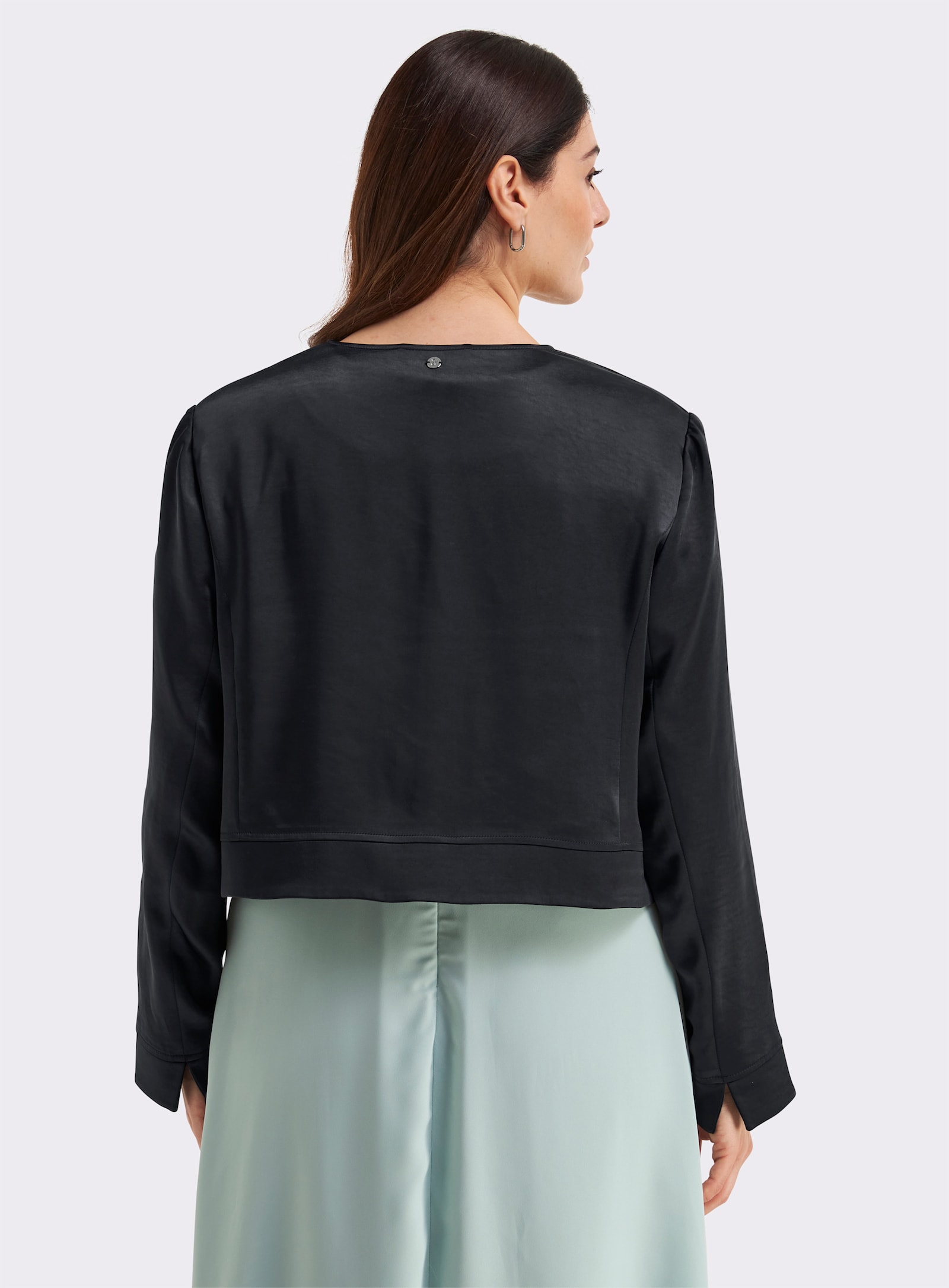 sheego Bolerojacke im Blazer-Schnitt - tiefblau