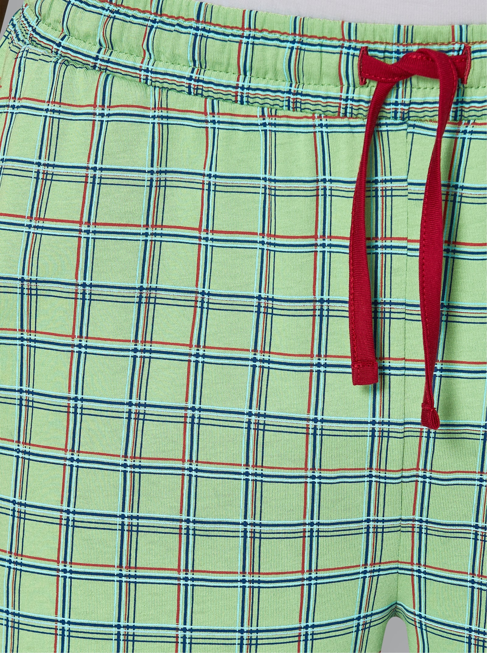 wäschepur men Hose kurz - apfel-kirsche-kariert