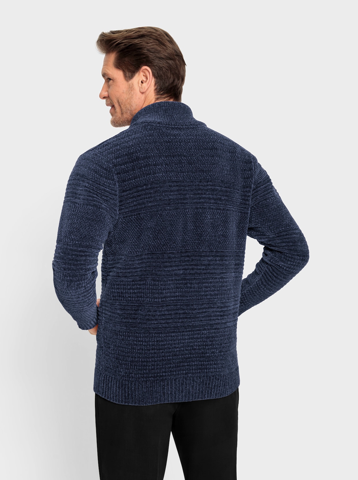 Catamaran Strickjacke - rauchblau