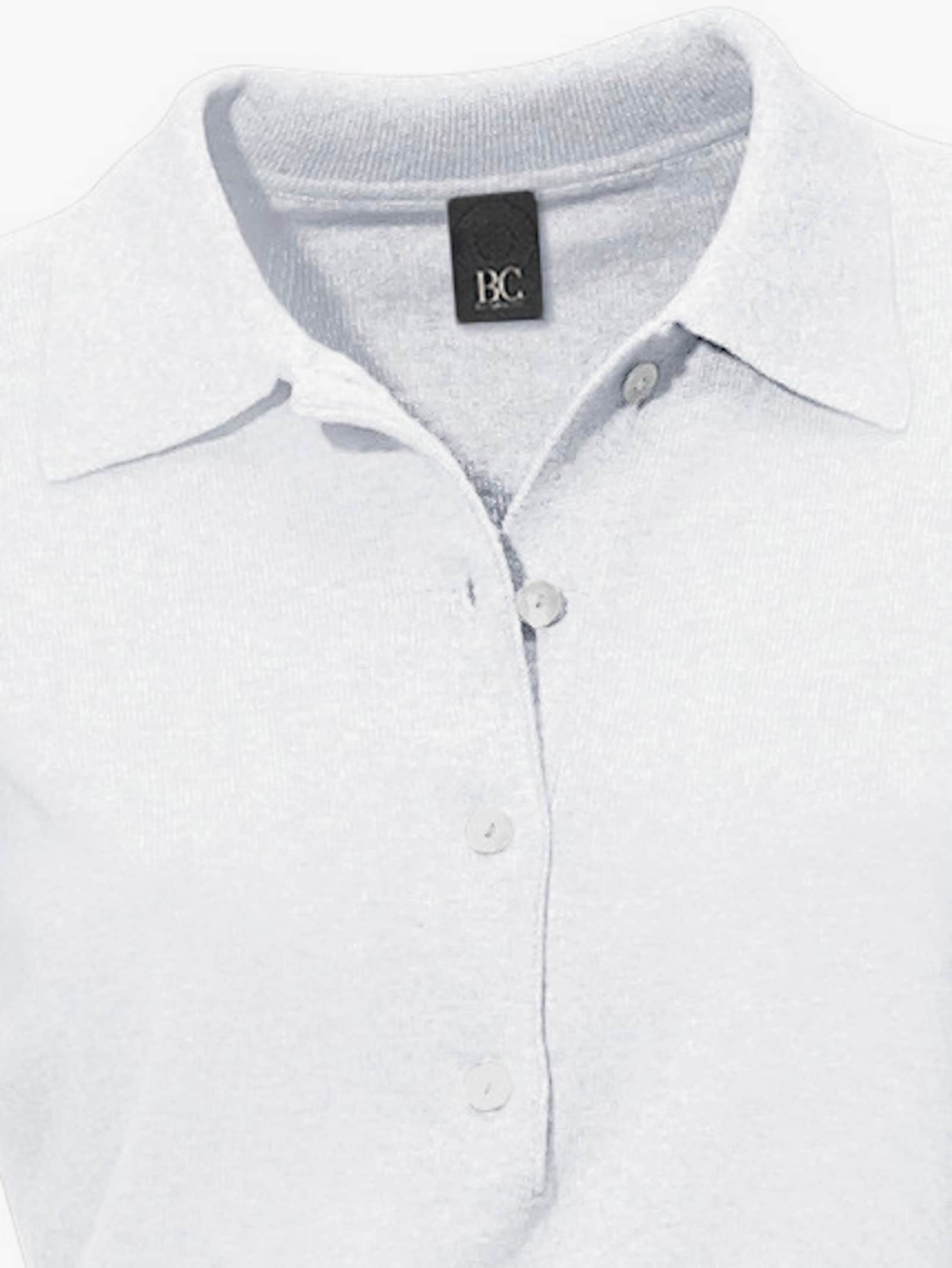 heine Pull polo avec patte de boutonnage - blanc