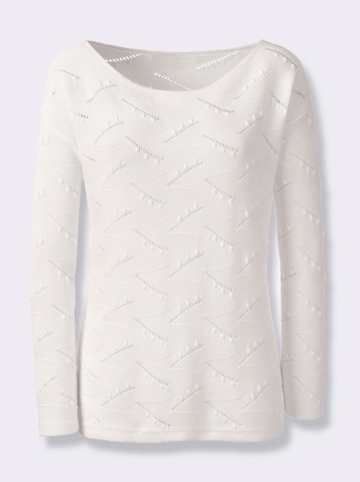 heine Ajourpullover - wit