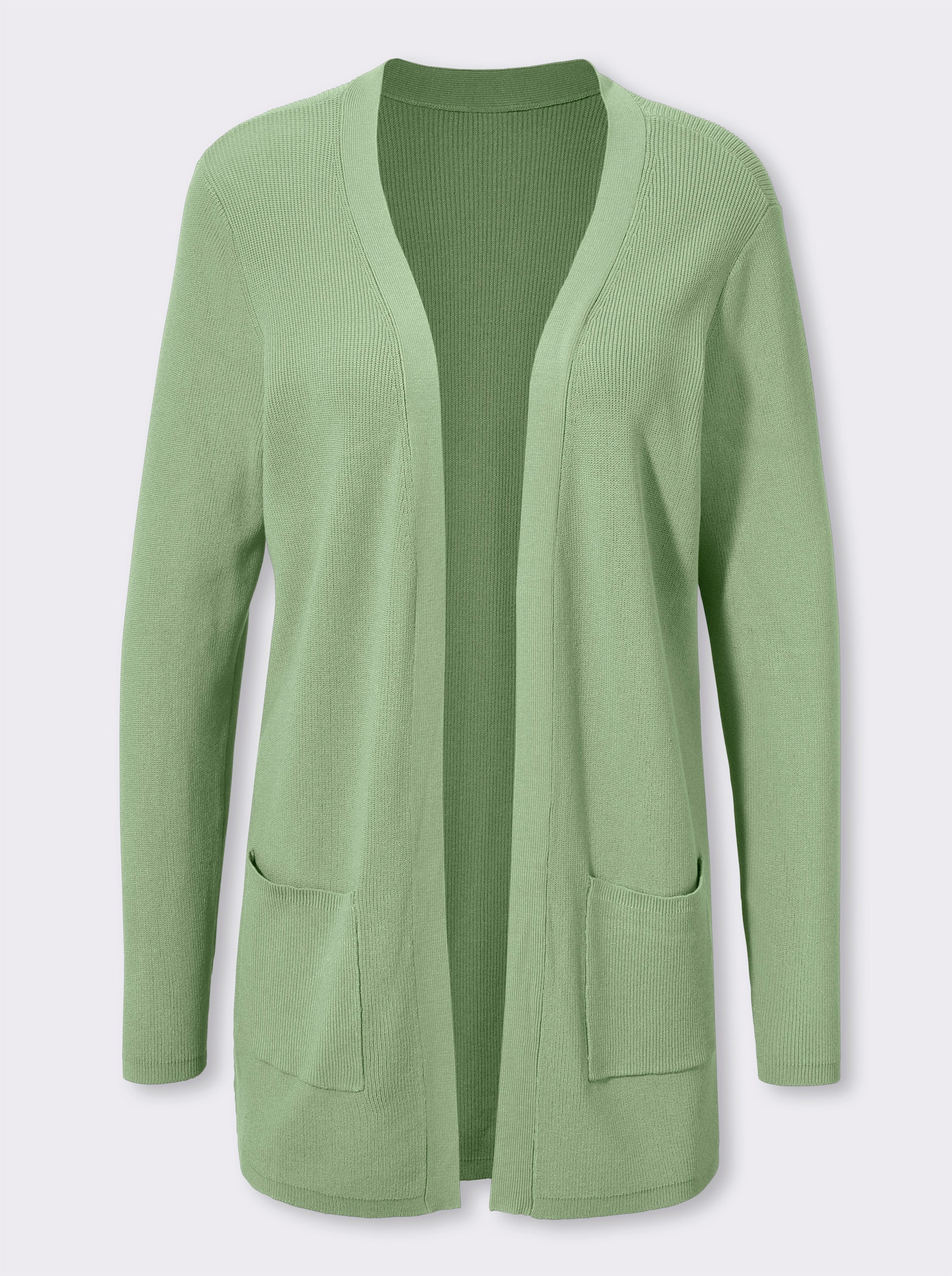 Lang vest van viscose - eucalyptus