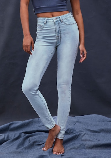 LASCANA Jeansjeggings - light blue washed