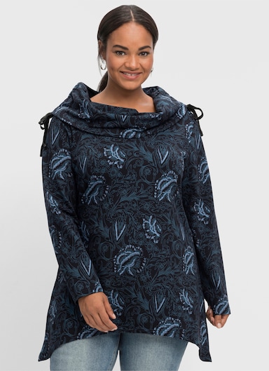 sheego by Joe Browns Sweatshirt - schwarz-bedruckt