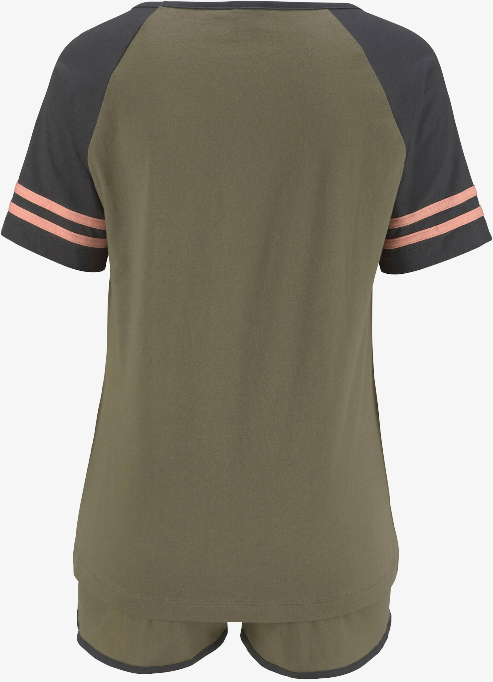 Arizona Pyjama court - vert-abricot