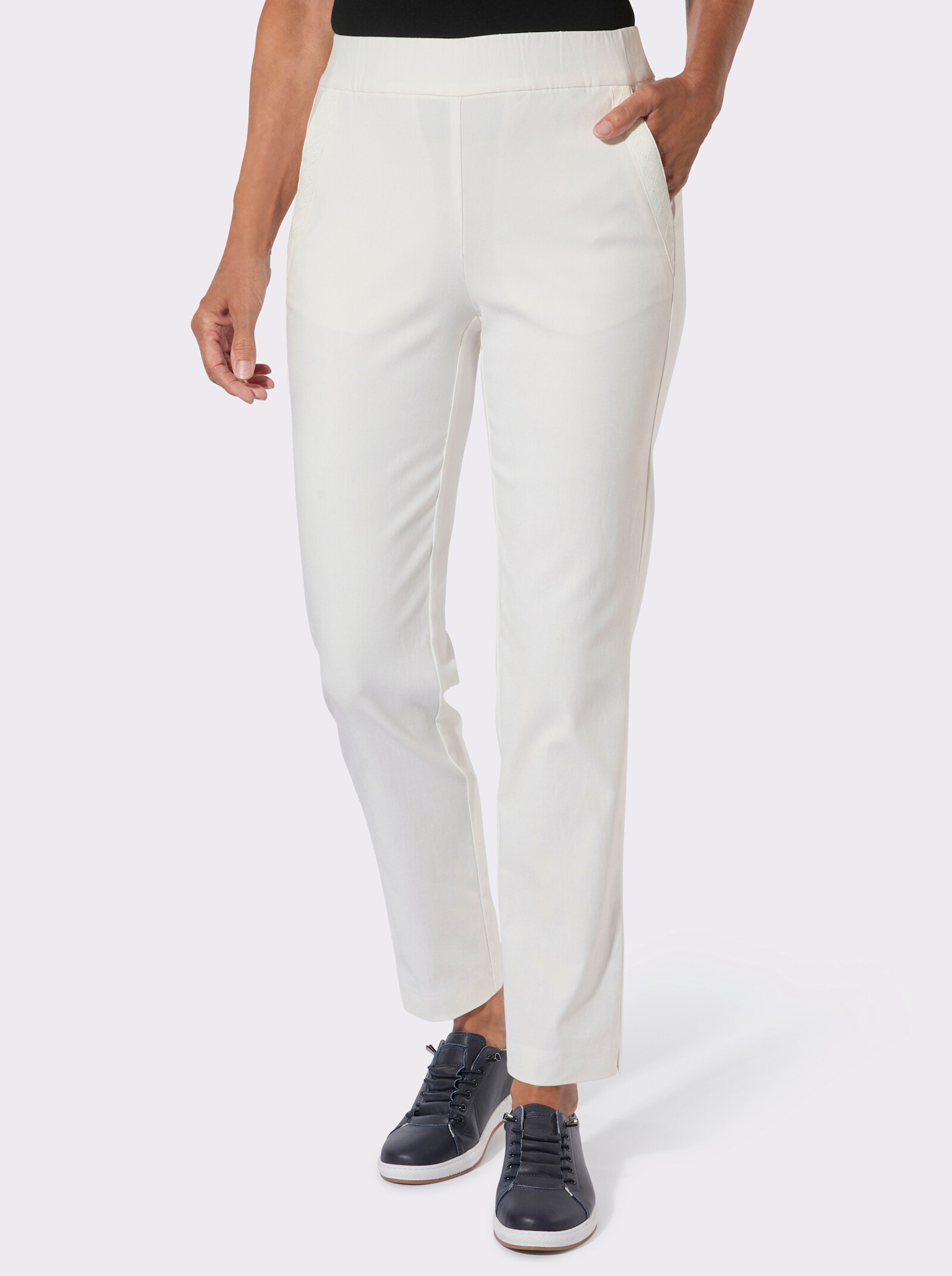 Bengalinhose mit Rundum-Dehnbund - ecru