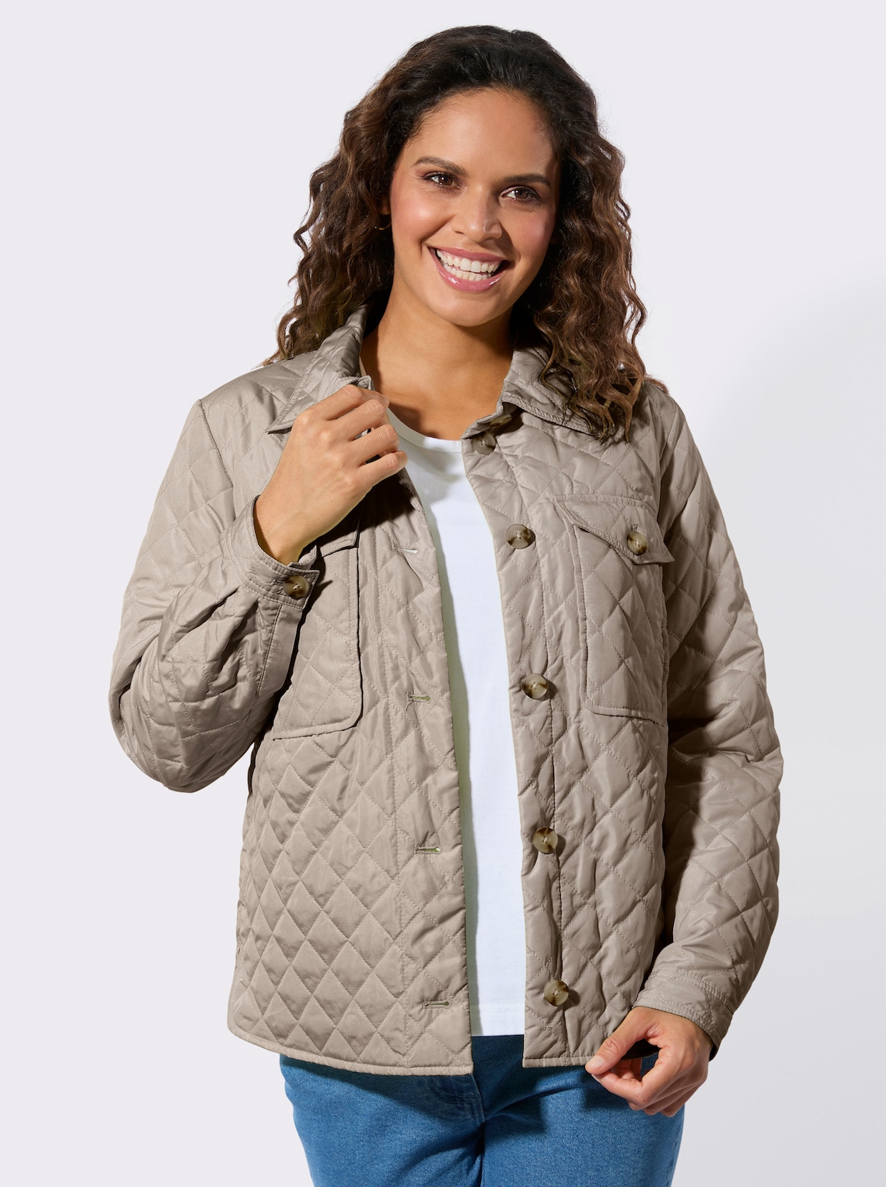 Blusenjacke - sesam