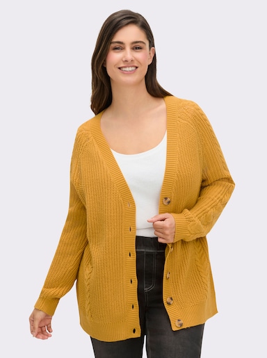 Strickjacke - ocker