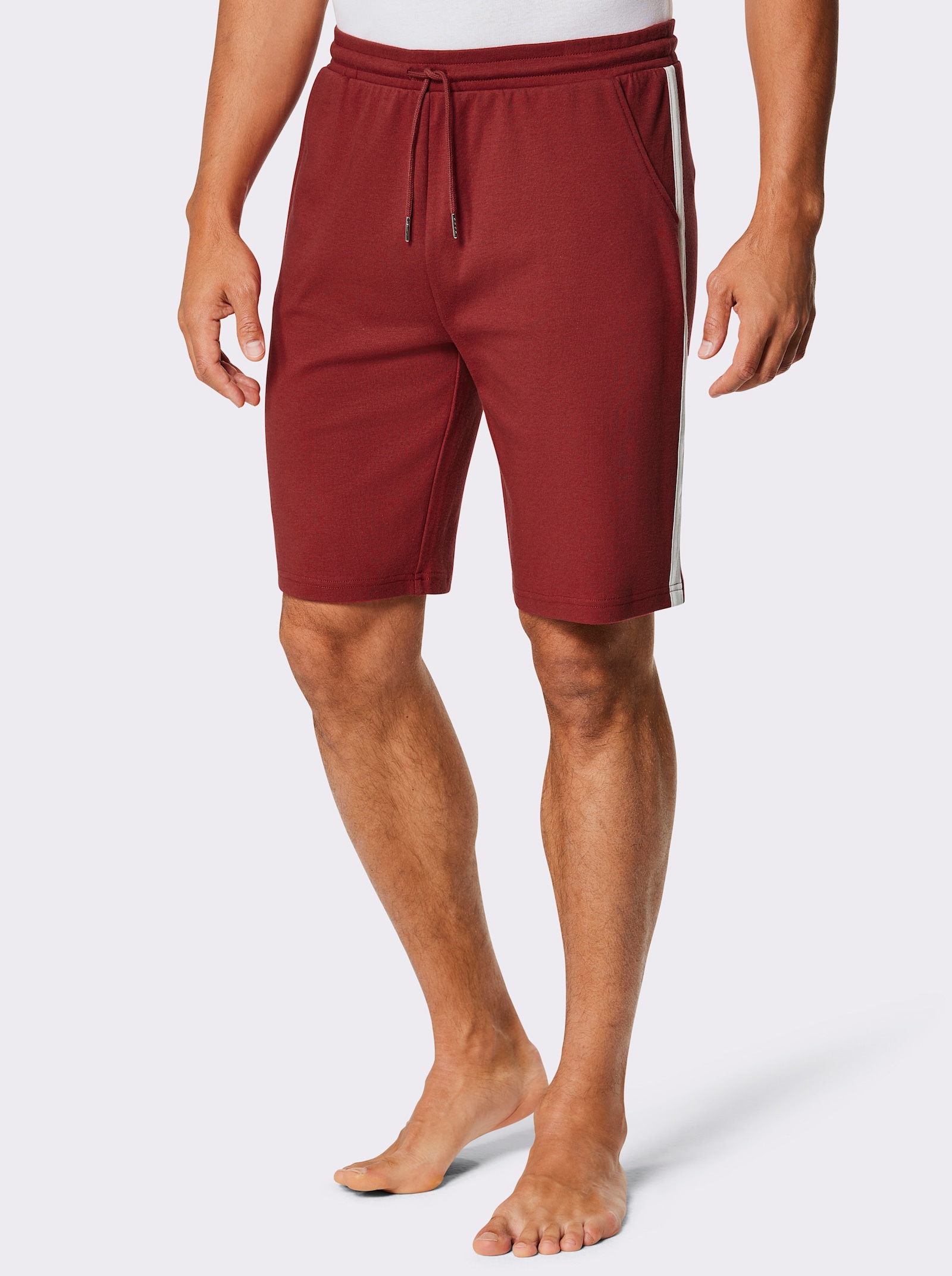 feel good Bermuda - donkerrood + zwart