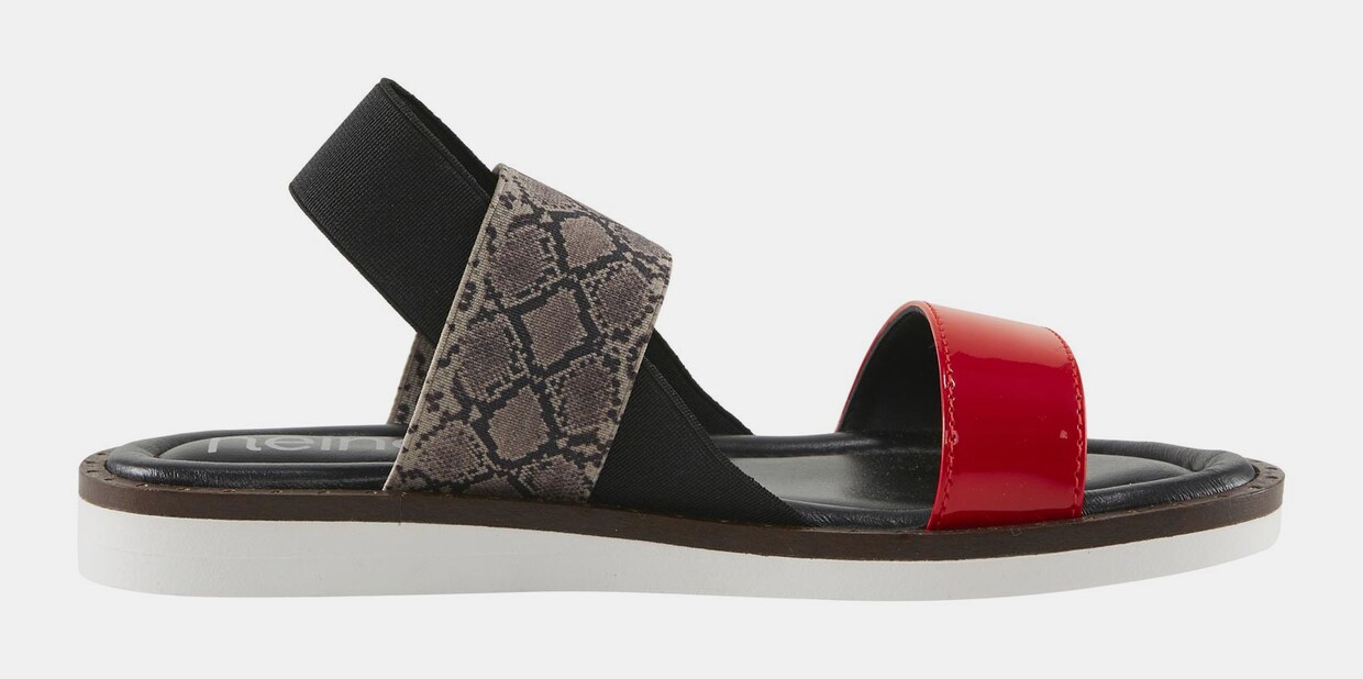 heine Sandalette - schwarz-rot
