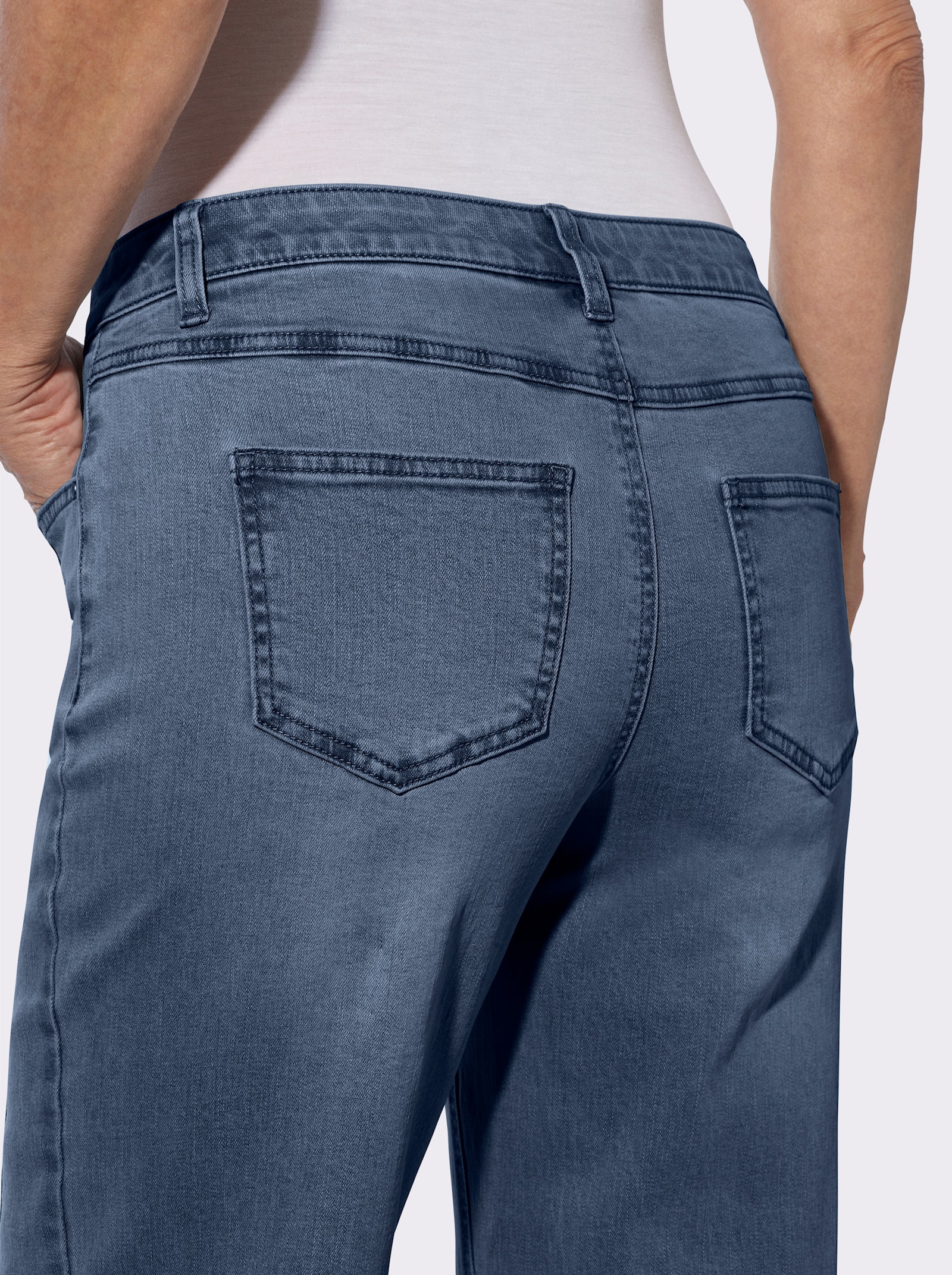 5-Pocket-Jeans in Stretch-Qualität - blue-stone-washed