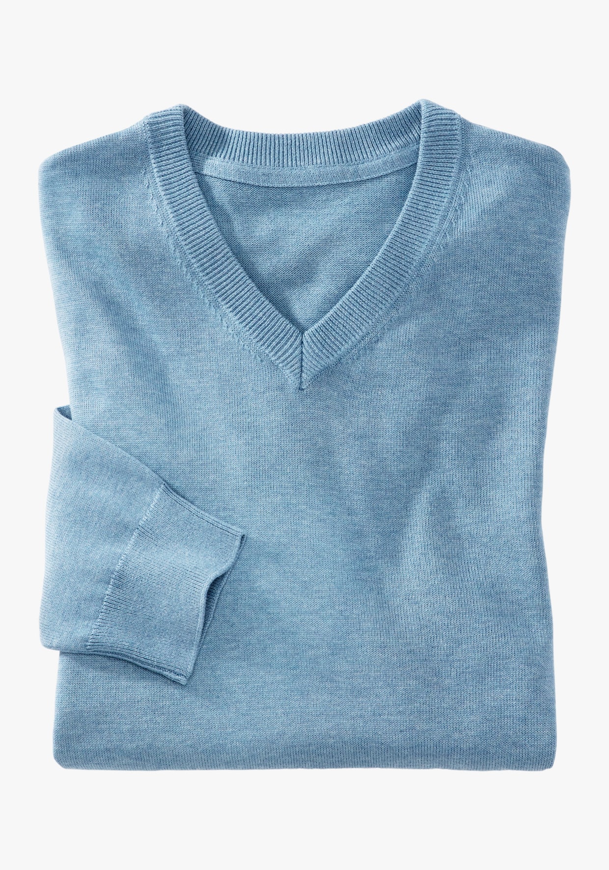 H.I.S Strickpullover - blau-meliert