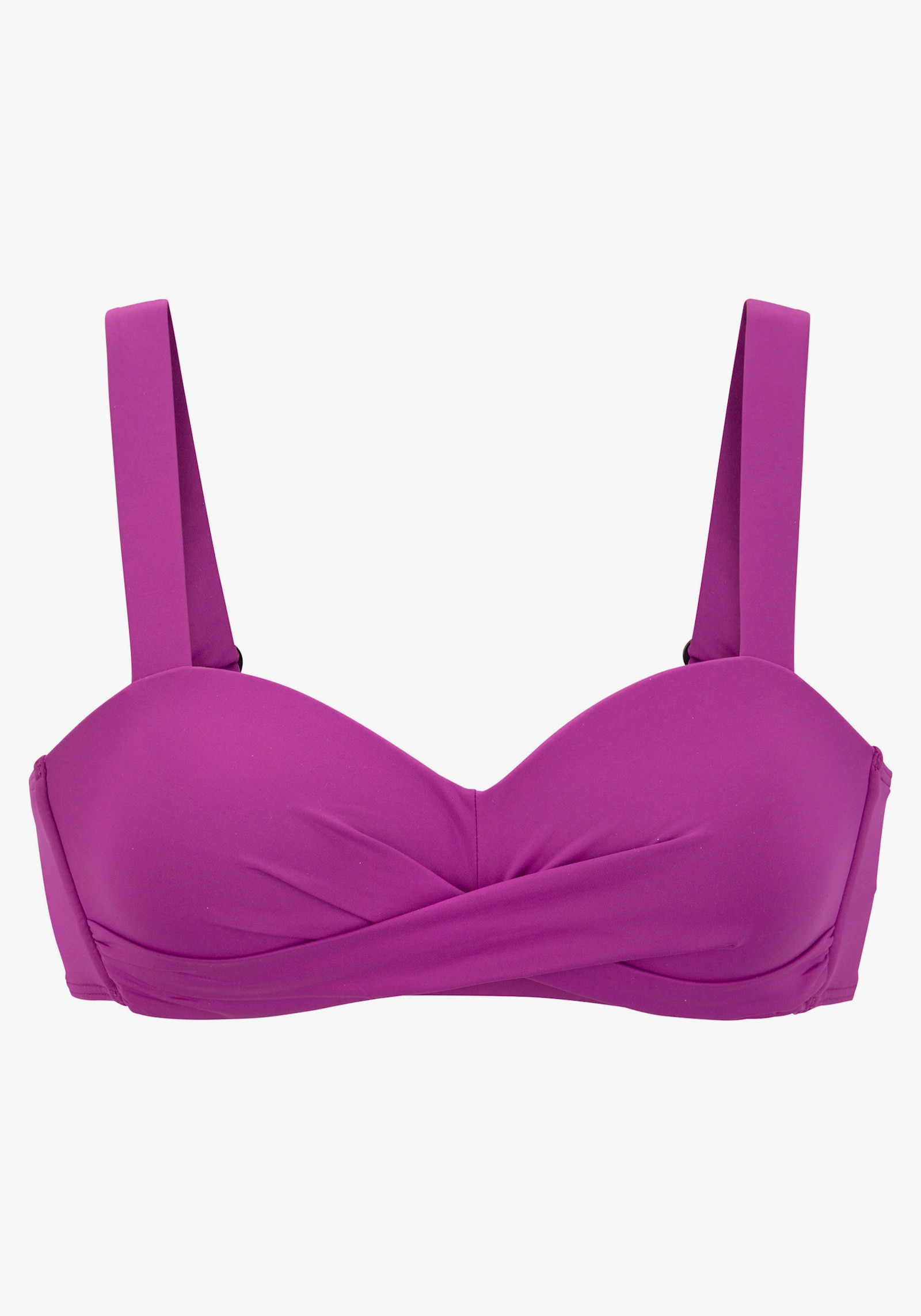 LASCANA Bikini-Oberteil mit verstellbaren Trägern - beere