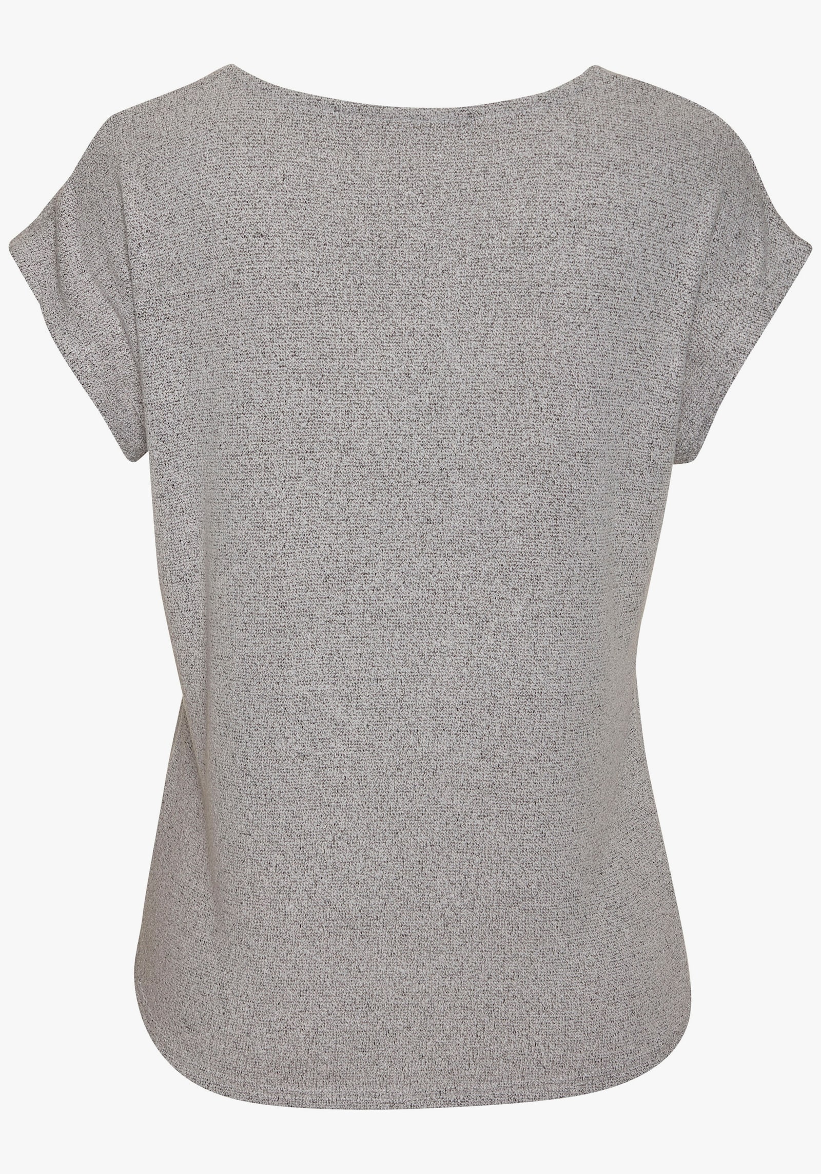 LASCANA Kurzarmshirt - silbergrau