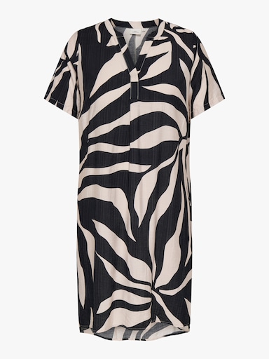 ONLY CARMAKOMA Sommerkleid - black aop:big leafes