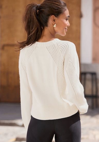 LASCANA Strickpullover - creme