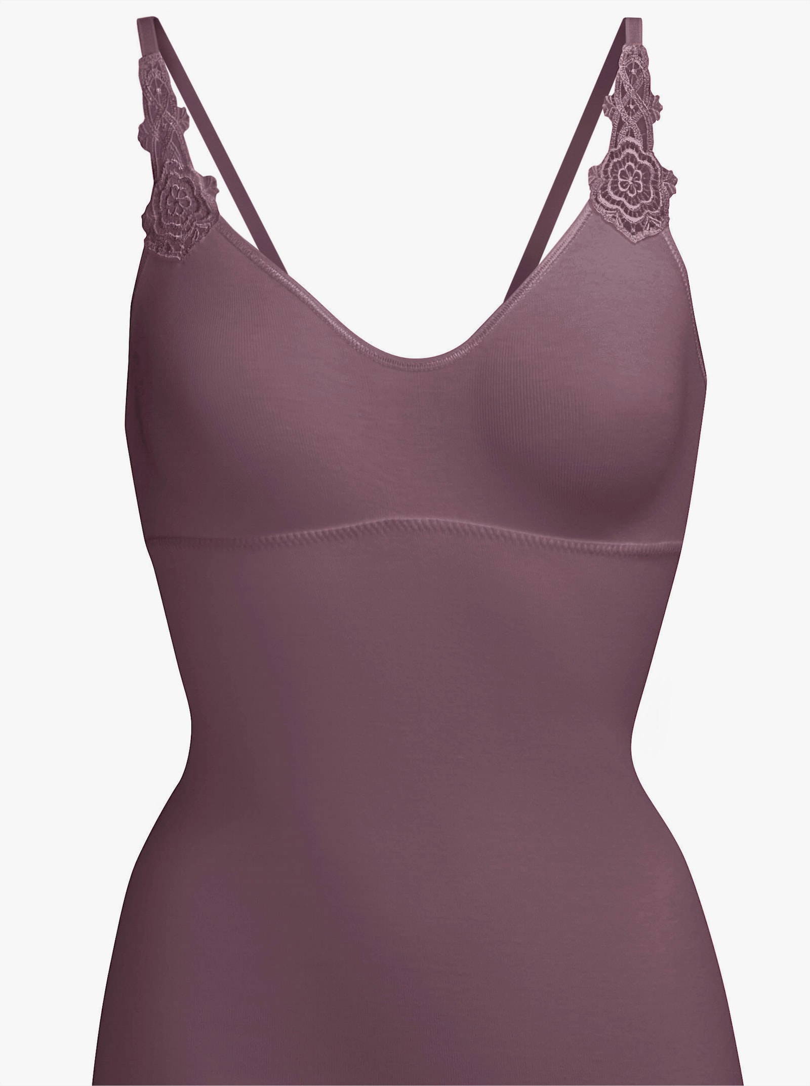 wäschepur BH-Hemd in der 2-Stück-Packung - aubergine