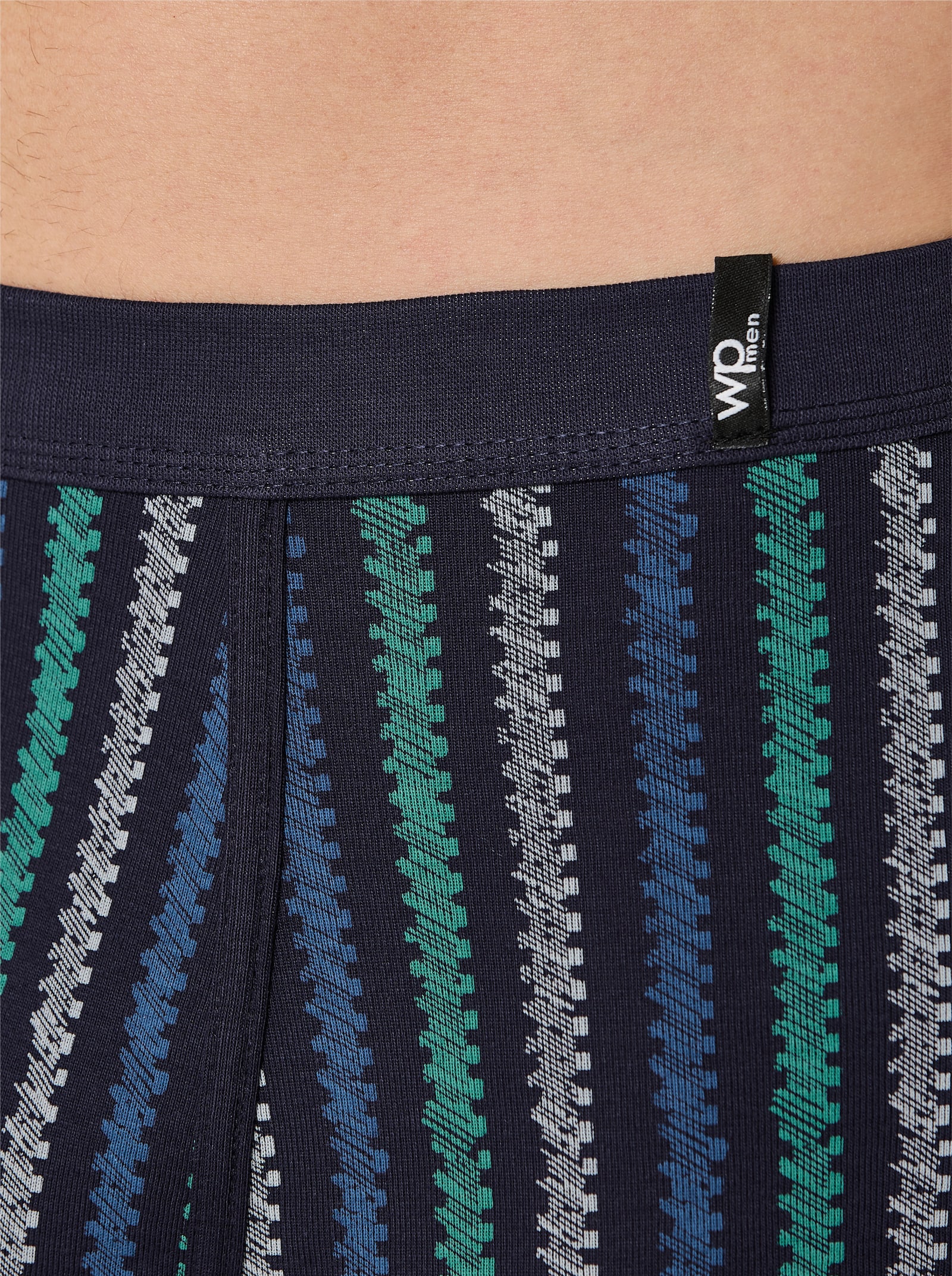 wäschepur men Hose kurz - anthrazit-bedruckt + marine-bedruckt