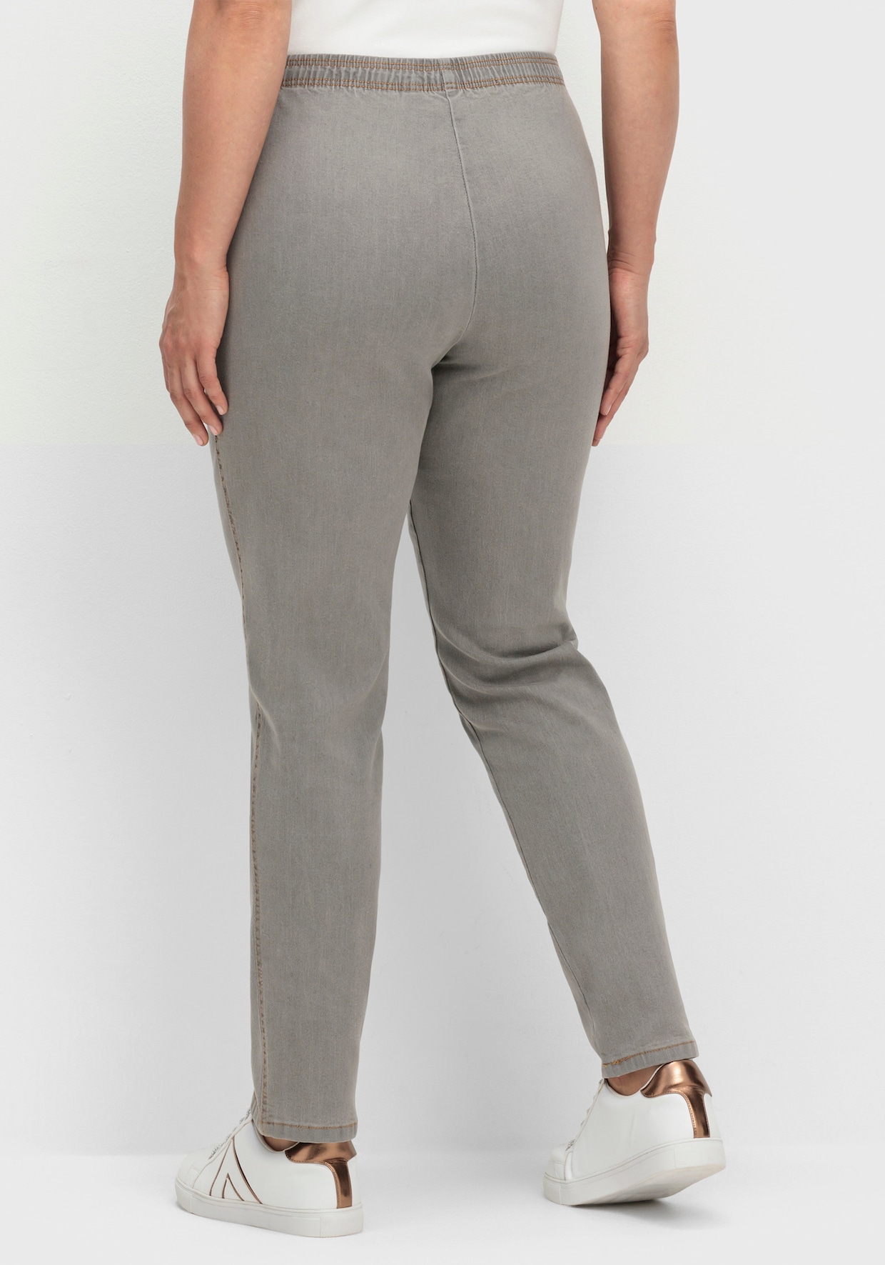 Schlupfjeans - grey denim