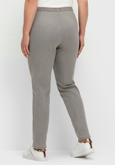 Schlupfjeans - grey denim