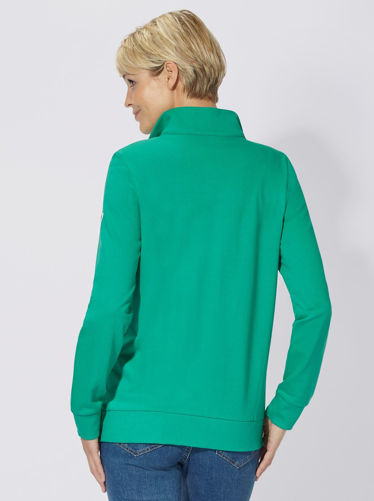 Shirtjacke - smaragdgrün