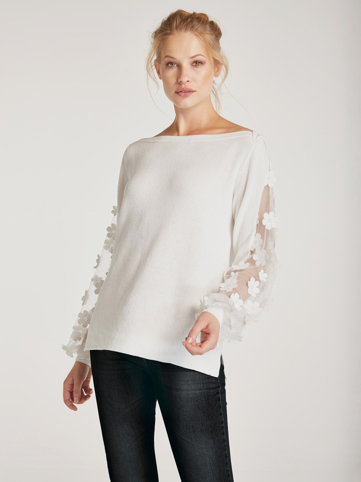 Ashley Brooke Pullover - weiß