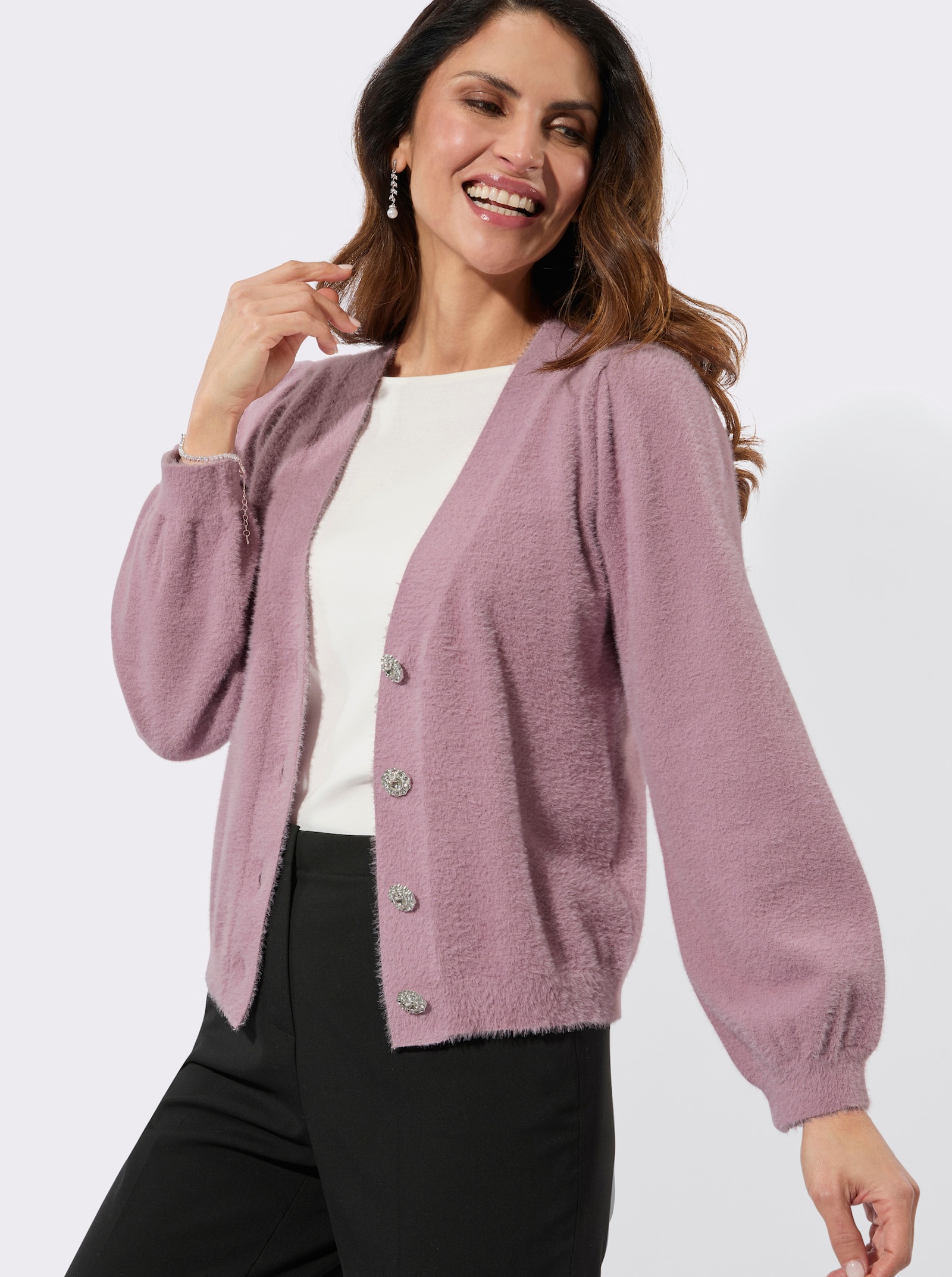 Cardigan - mauve