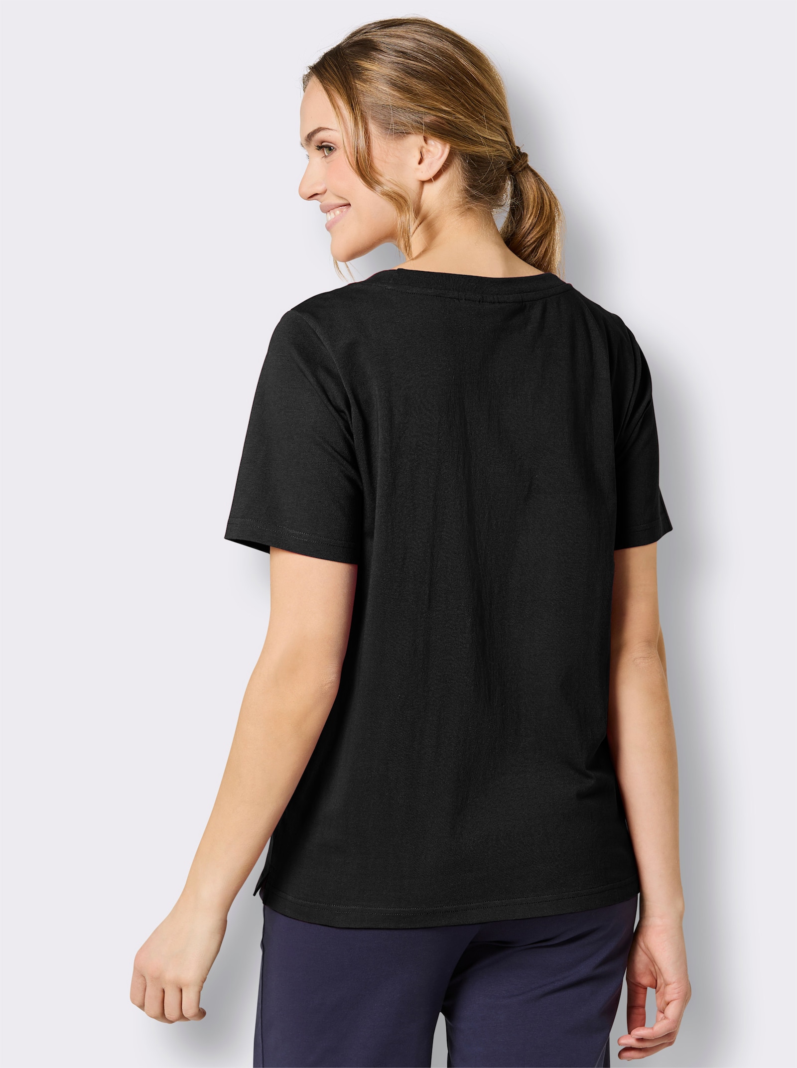 Catamaran Sports Funktionsshirt mit 3D-Schriftzug - schwarz