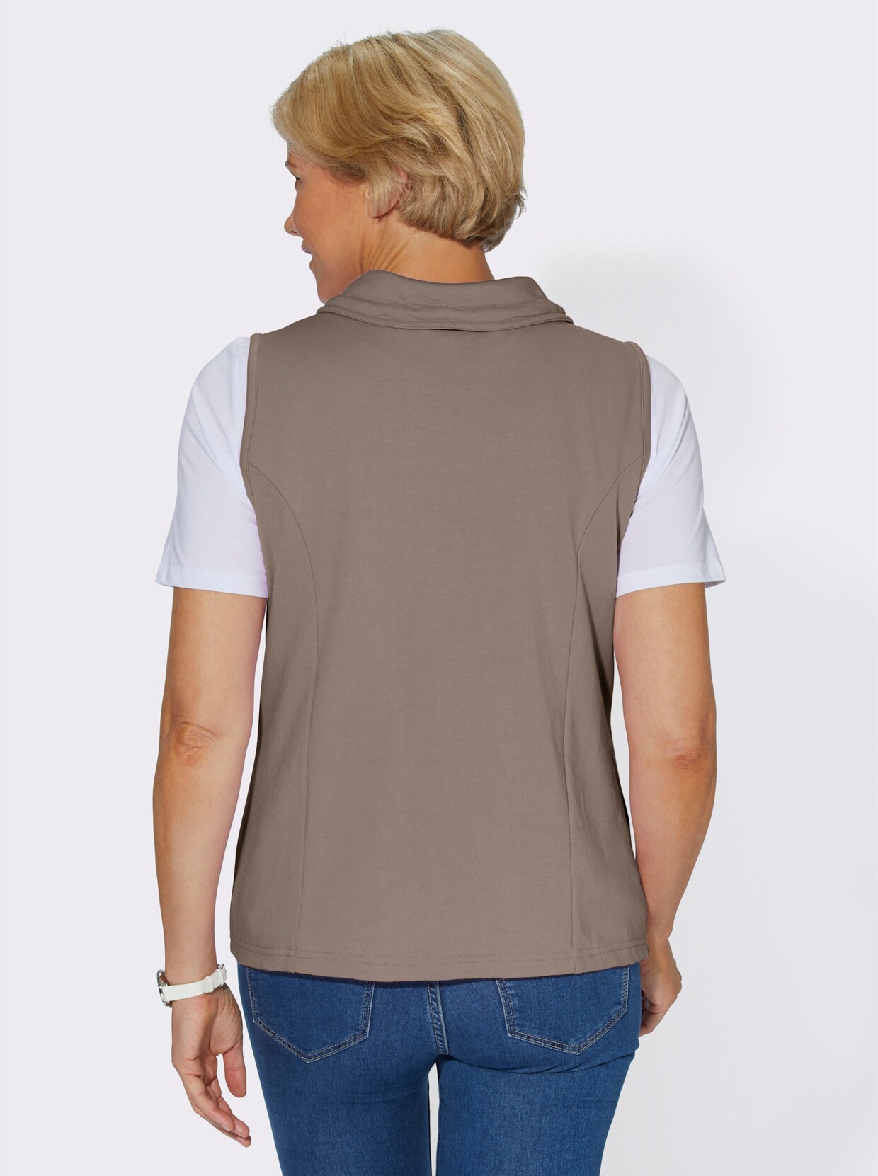 Shirtweste - taupe