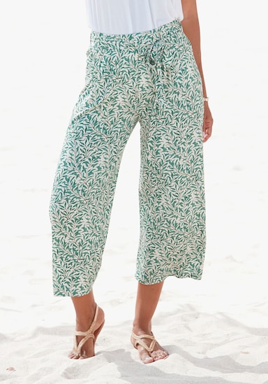 Beachtime Culotte - groen bedrukt