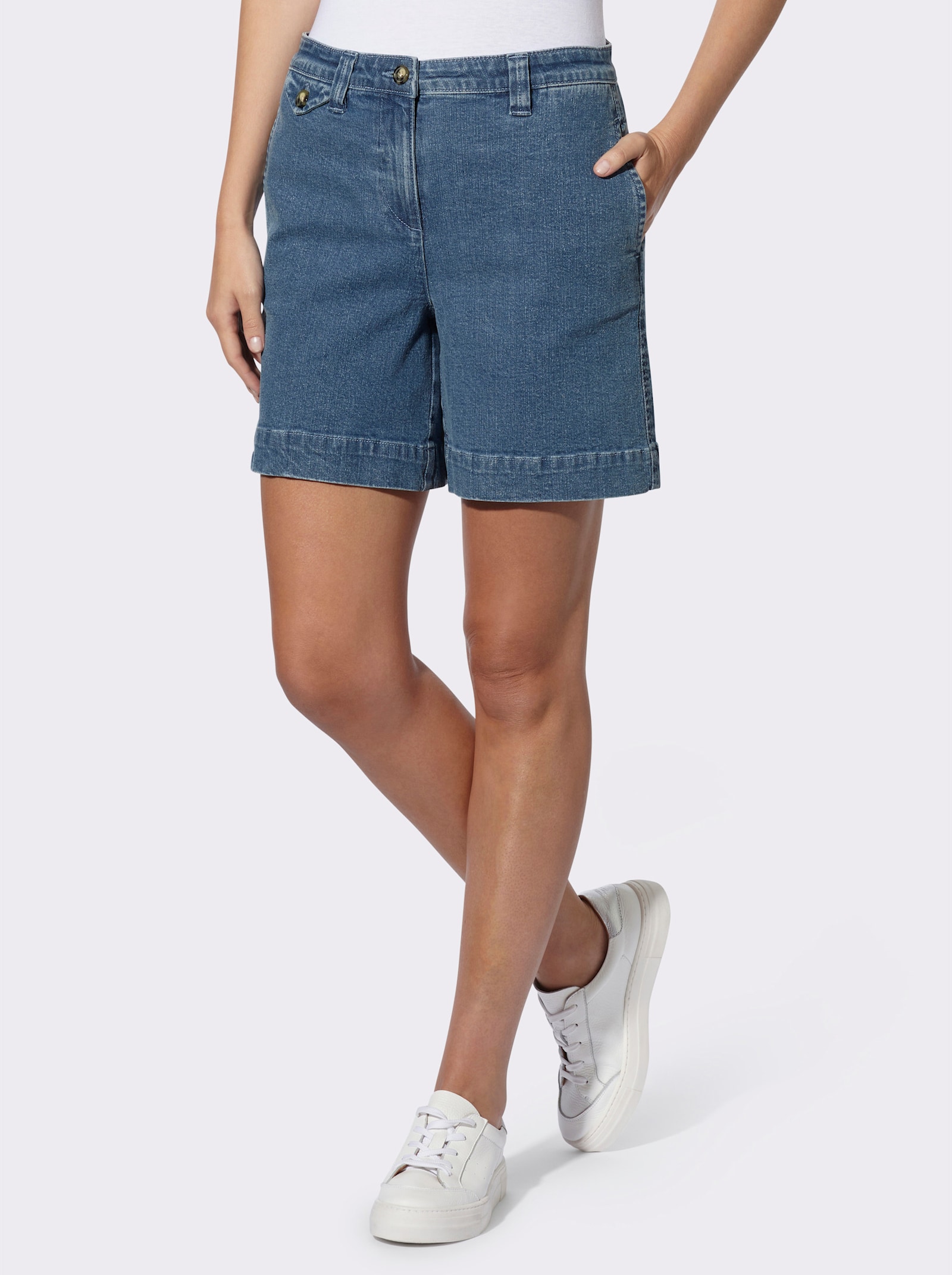 heine Shorts mit etwas weiterem Bein - blue-bleached