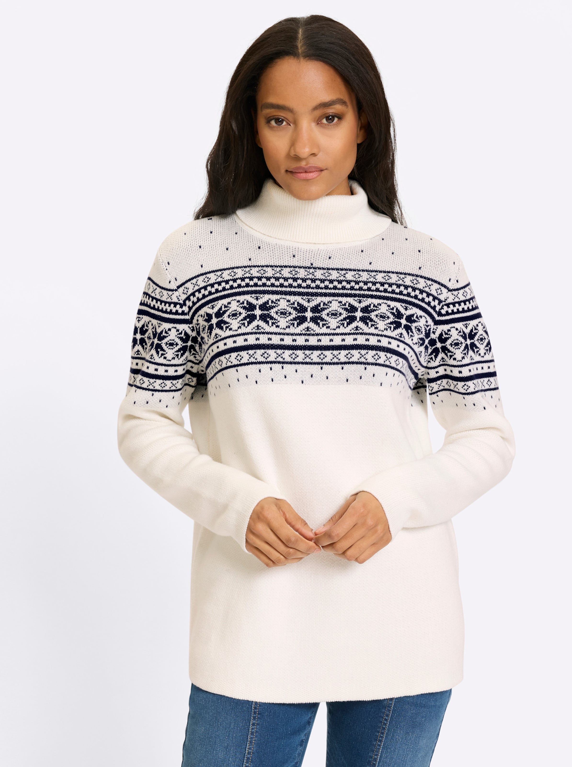 Jacquard-Pullover