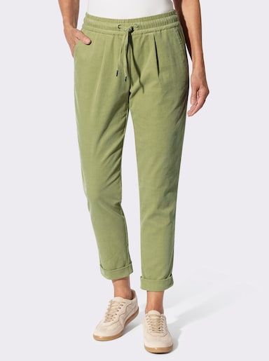 Cordhose mit Schlupfbund - schilf