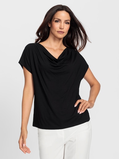 heine Wasserfallshirt - schwarz