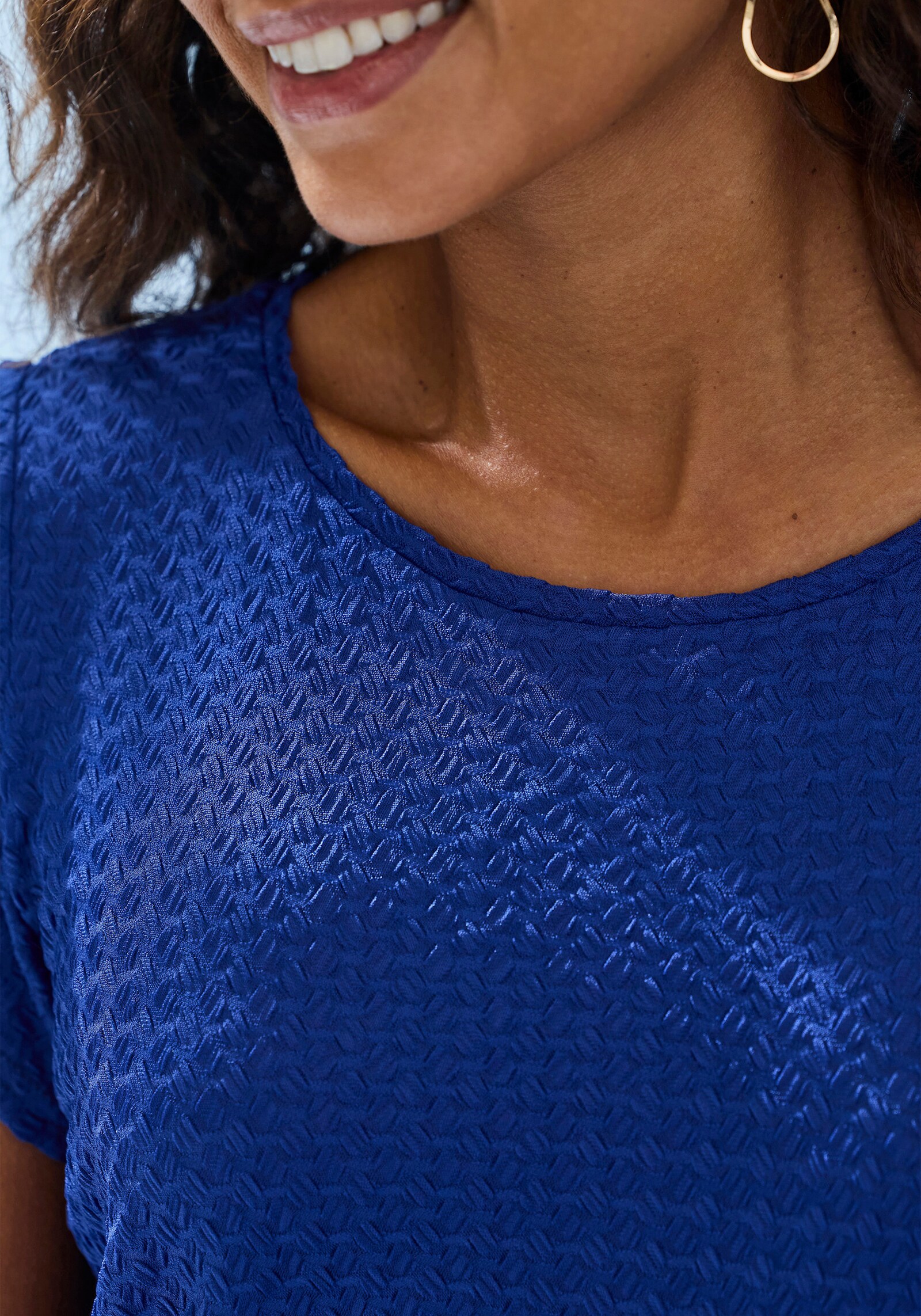 LASCANA T-shirt - saffierblauw