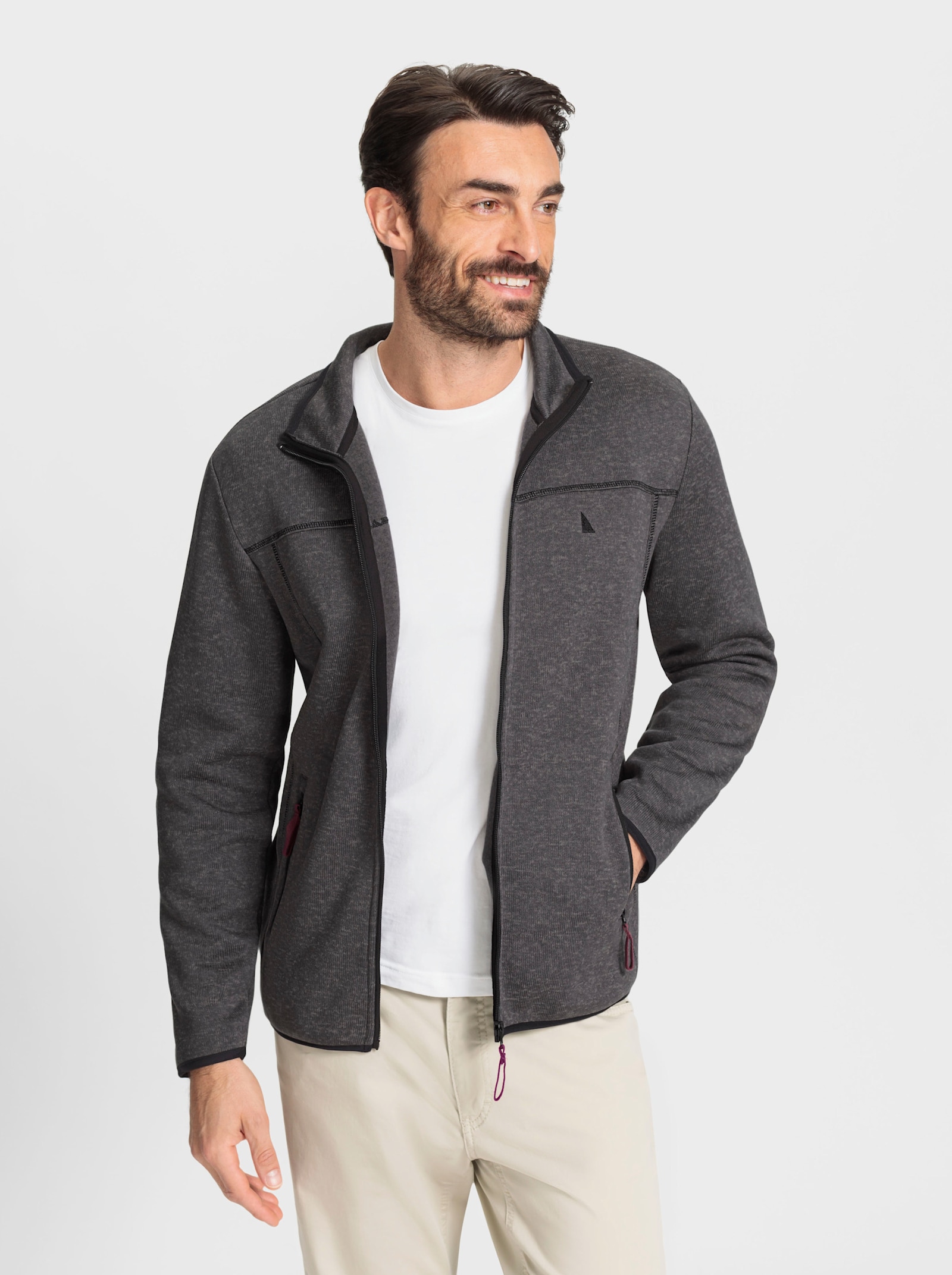 Catamaran Fleece-Jacke - anthrazit-meliert