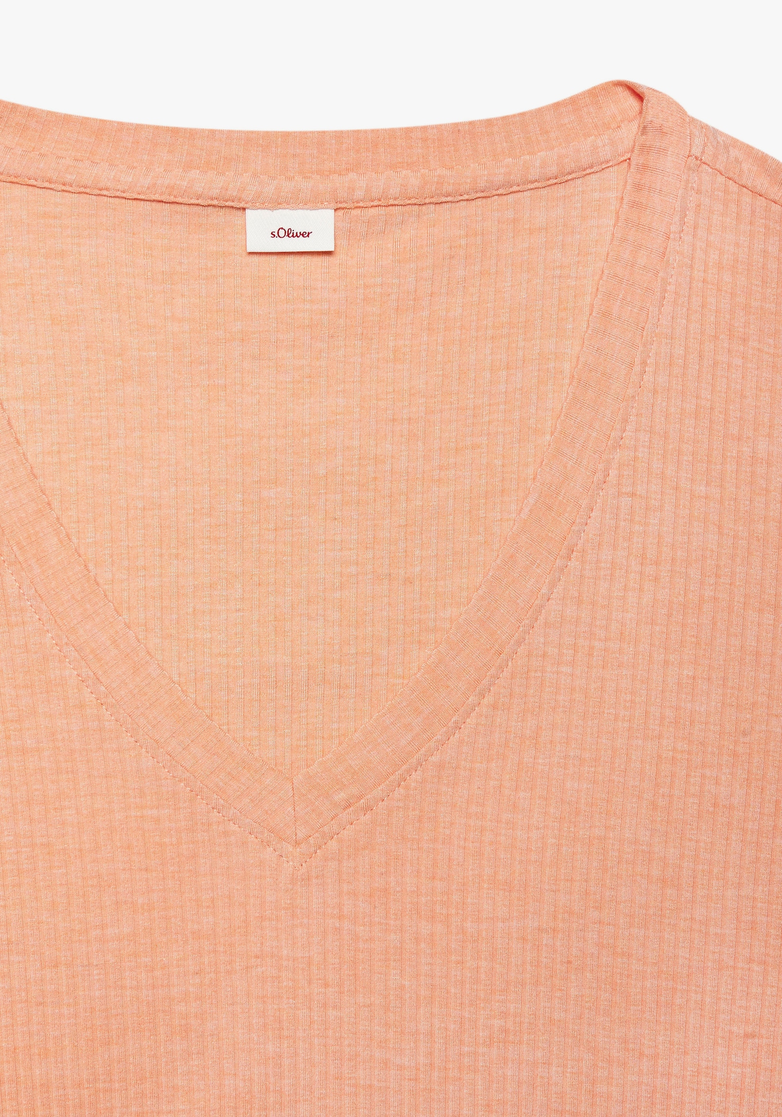 s.Oliver Pyjamaoberteil - orange-meliert