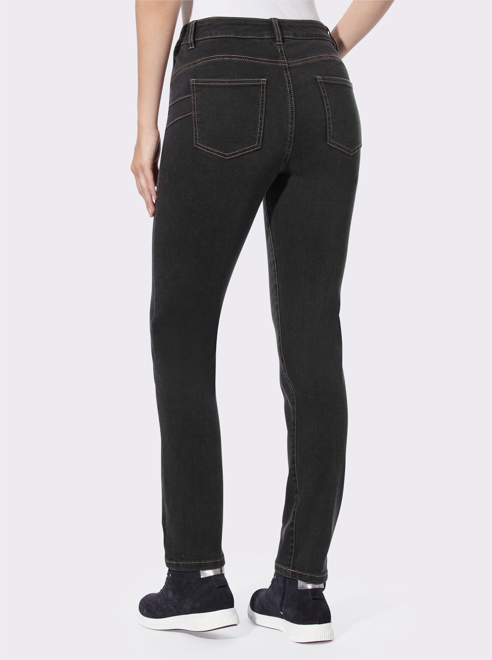 heine Jean push-up à la coupe 5 poches - graphite denim