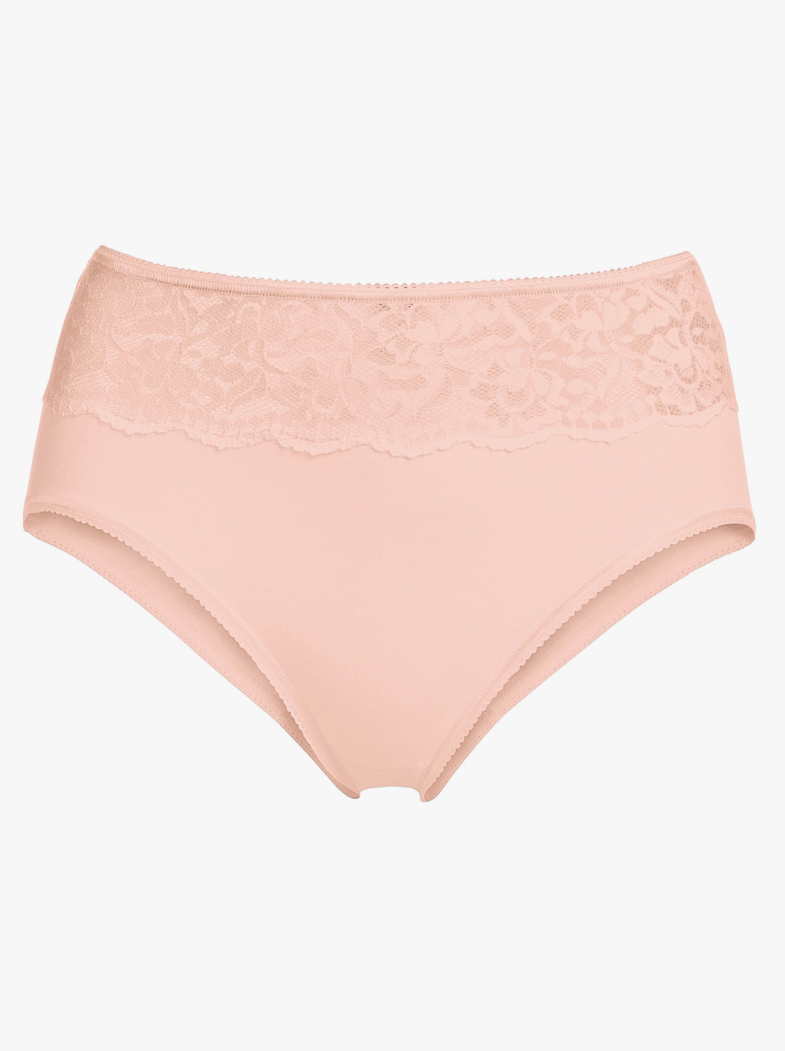 wäschepur Slip mit Spitzen-Einsatz - apricot