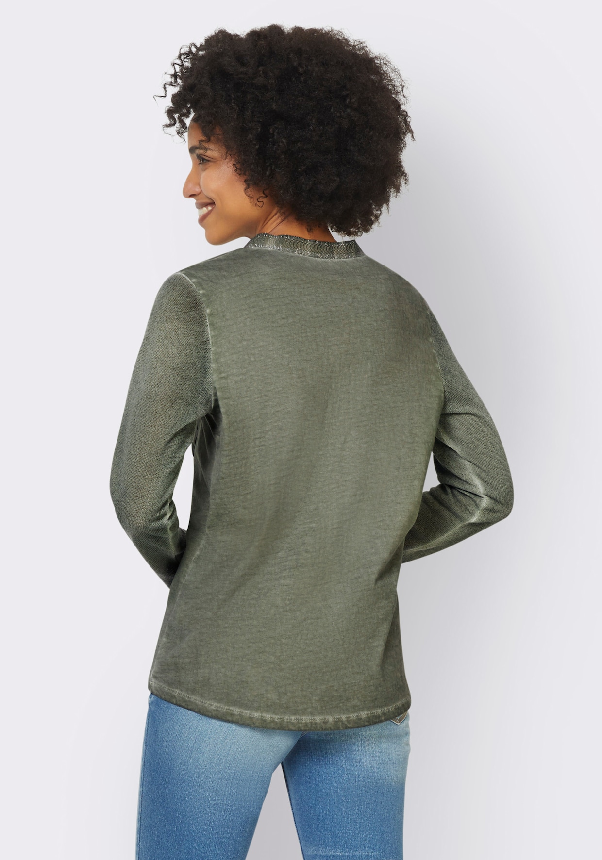 heine Langarmshirt - khaki