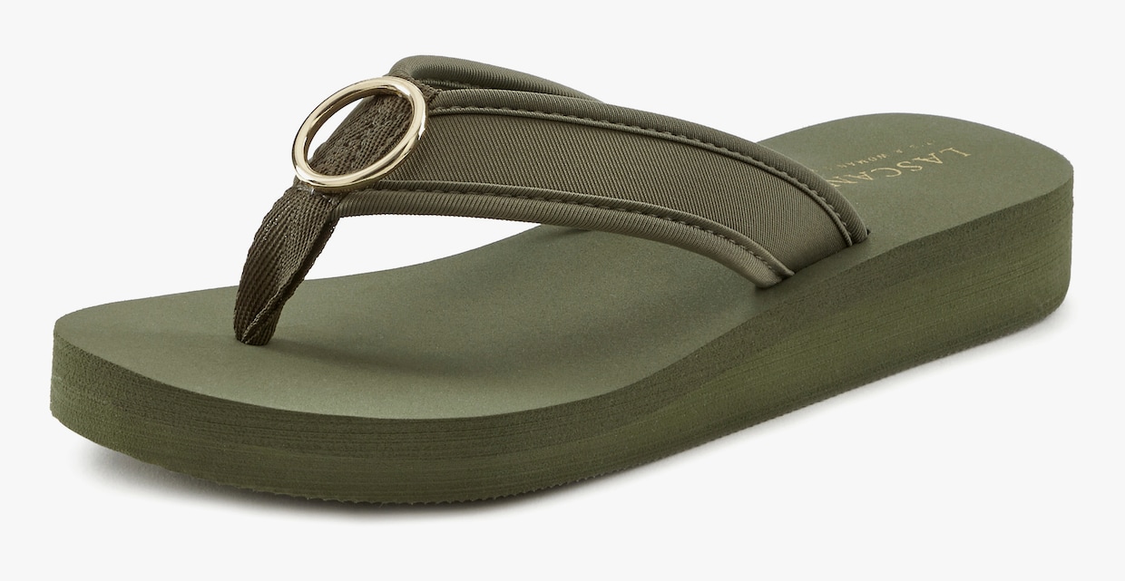 LASCANA Tongs - vert olive