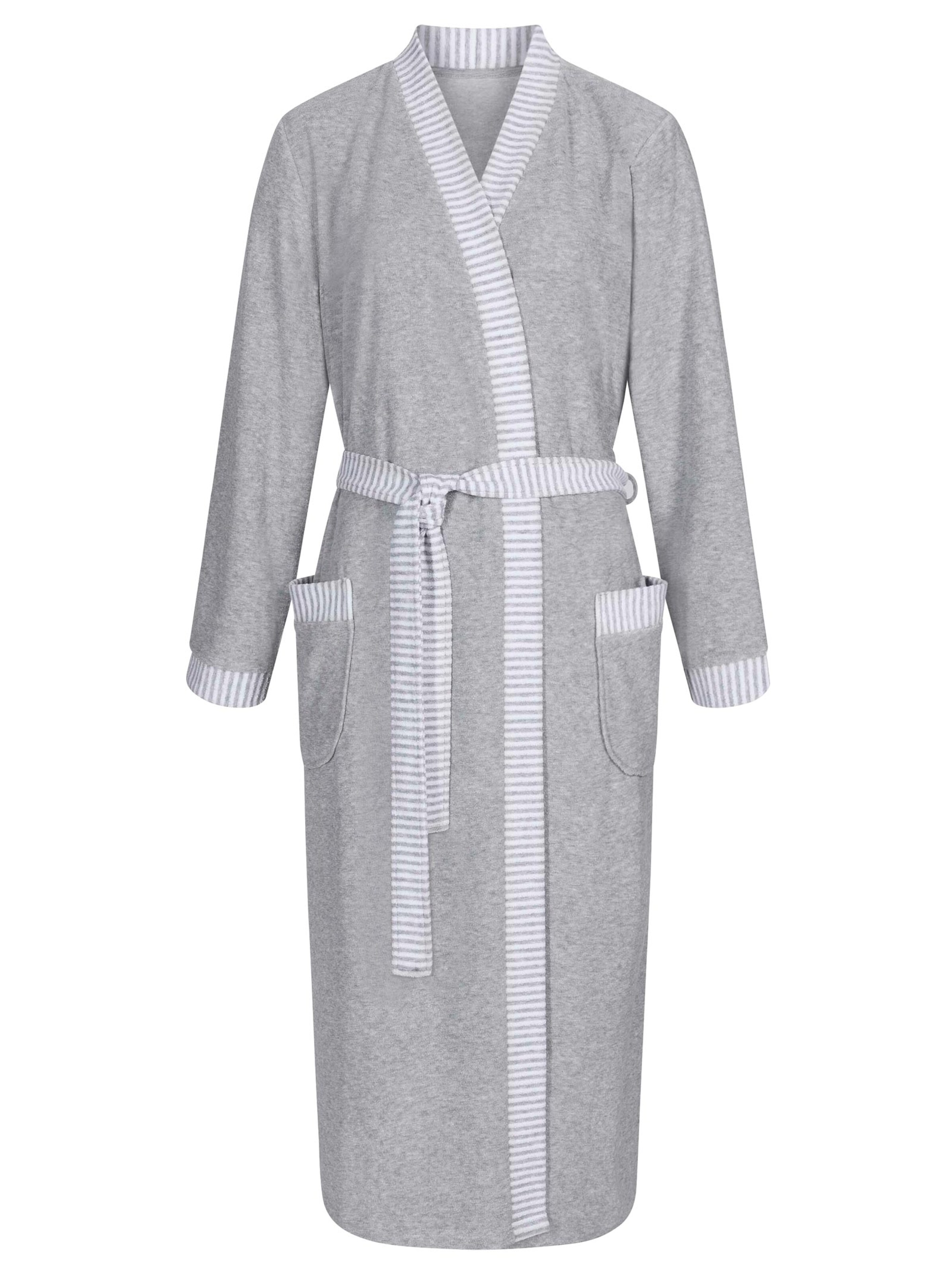 Comtessa Bademantel - grau-meliert