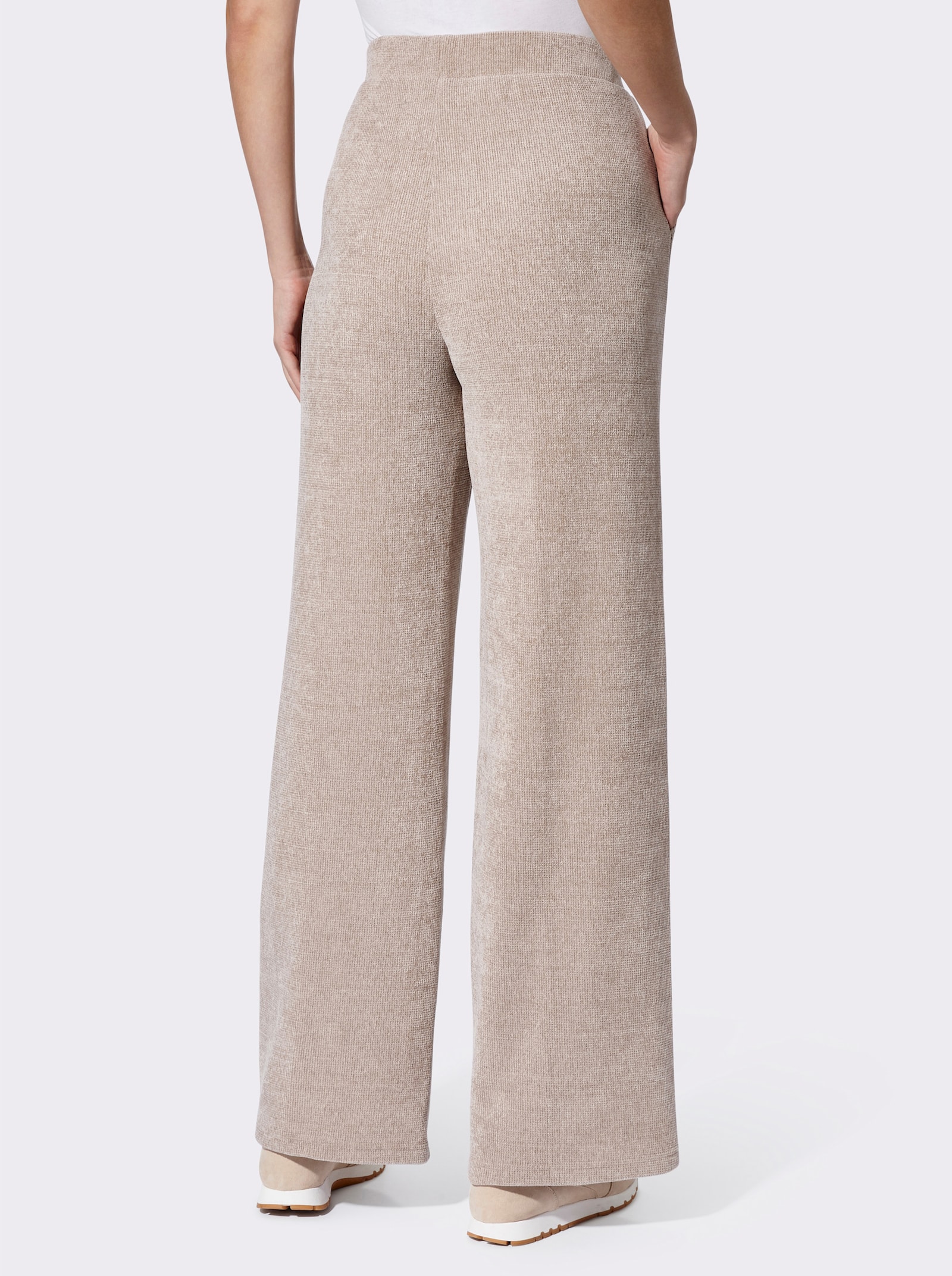 heine Jerseyhose aus Chenille - sesam