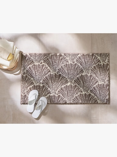 Grund Badeteppich im Muschel-Design - beige-ecru-gemustert