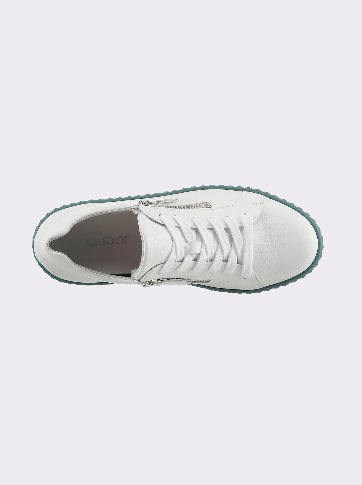 Gabor Chaussures à lacets - blanc-vert