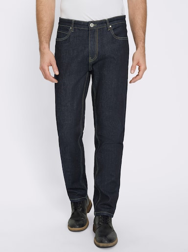 Marco Donati Jeans mit Kontrastnähten - dark blue denim