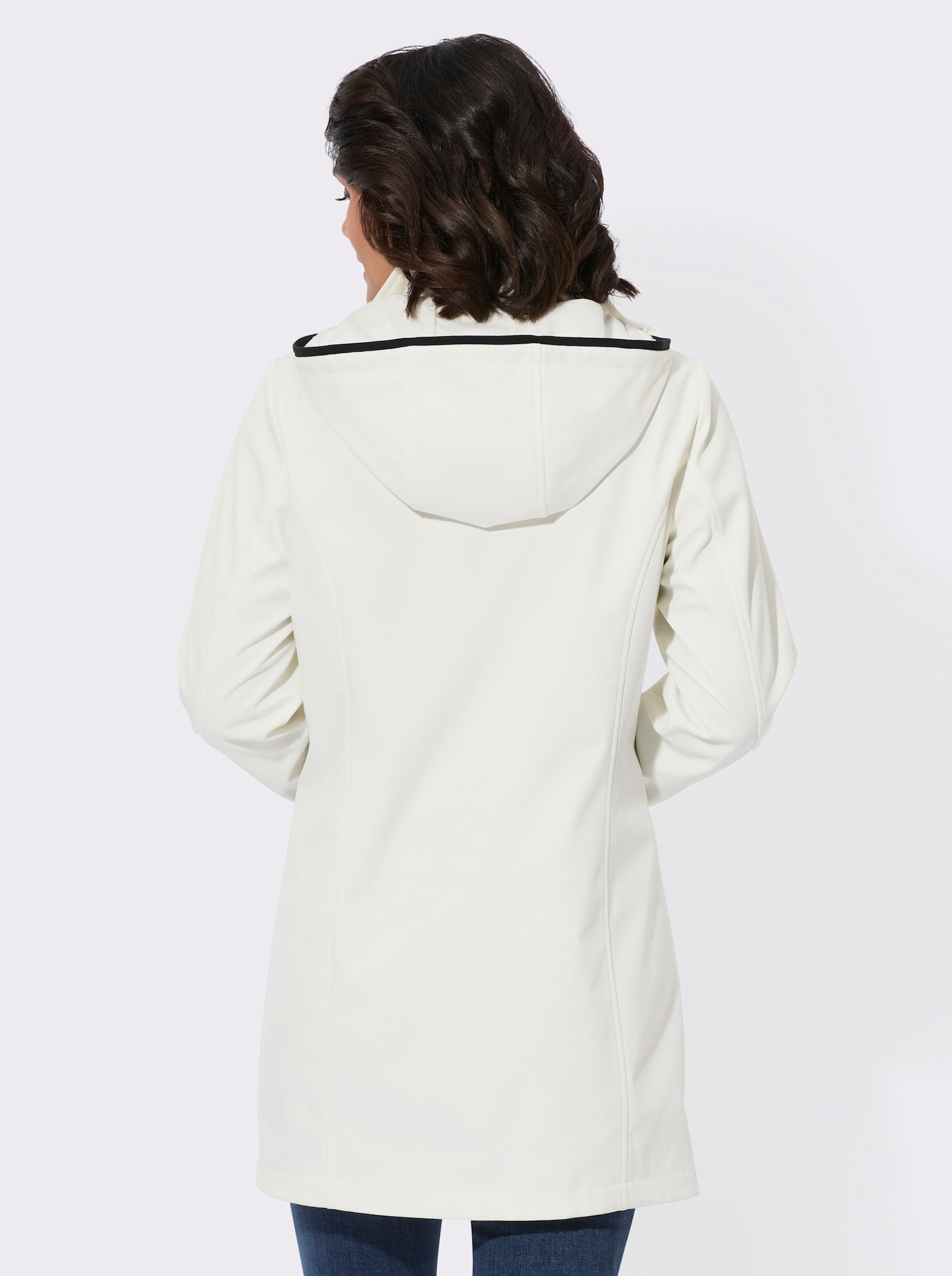 Funktionsjacke mit Fleece-Futter - ecru