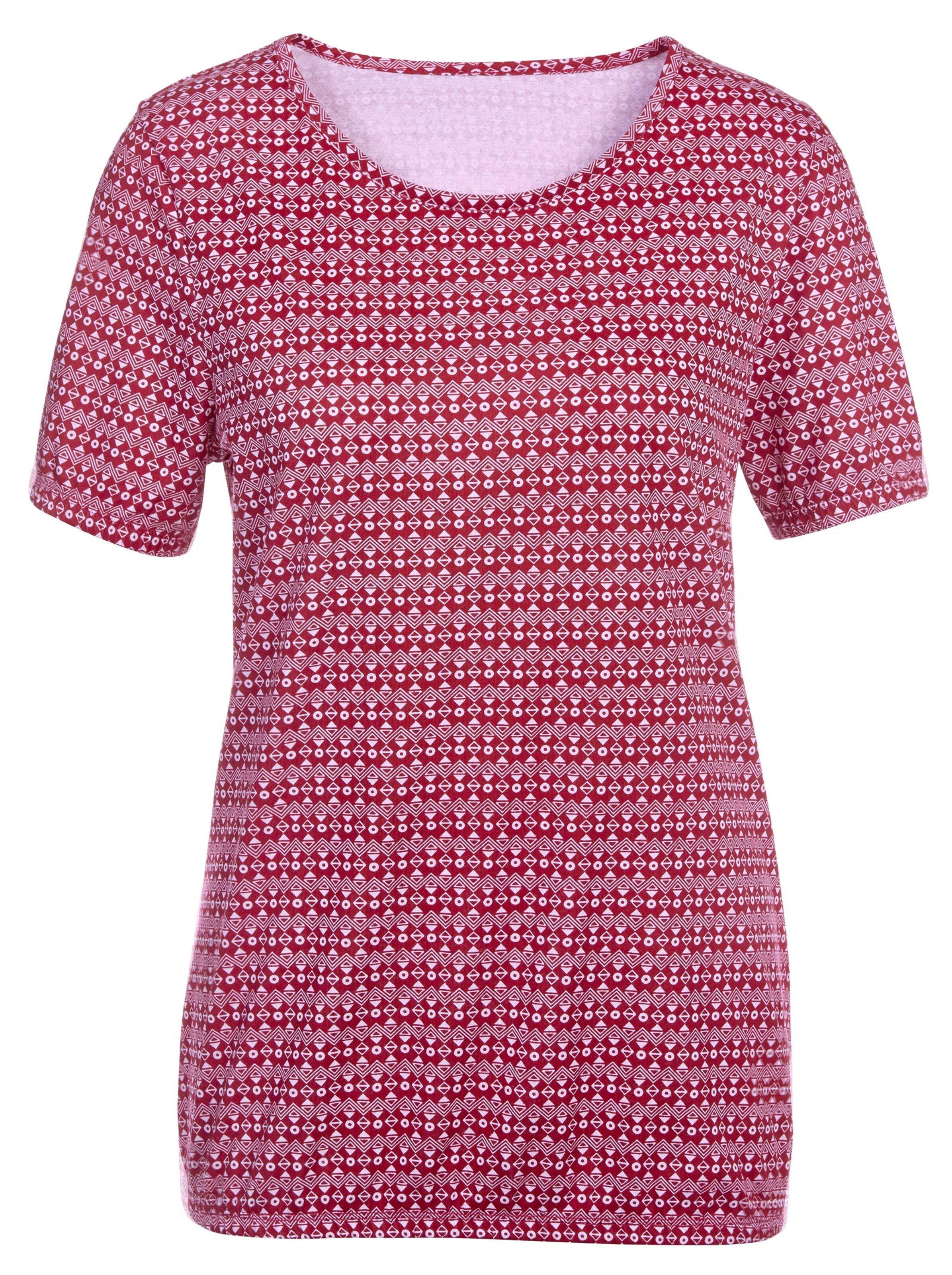 Shirt - bordeaux-gemustert