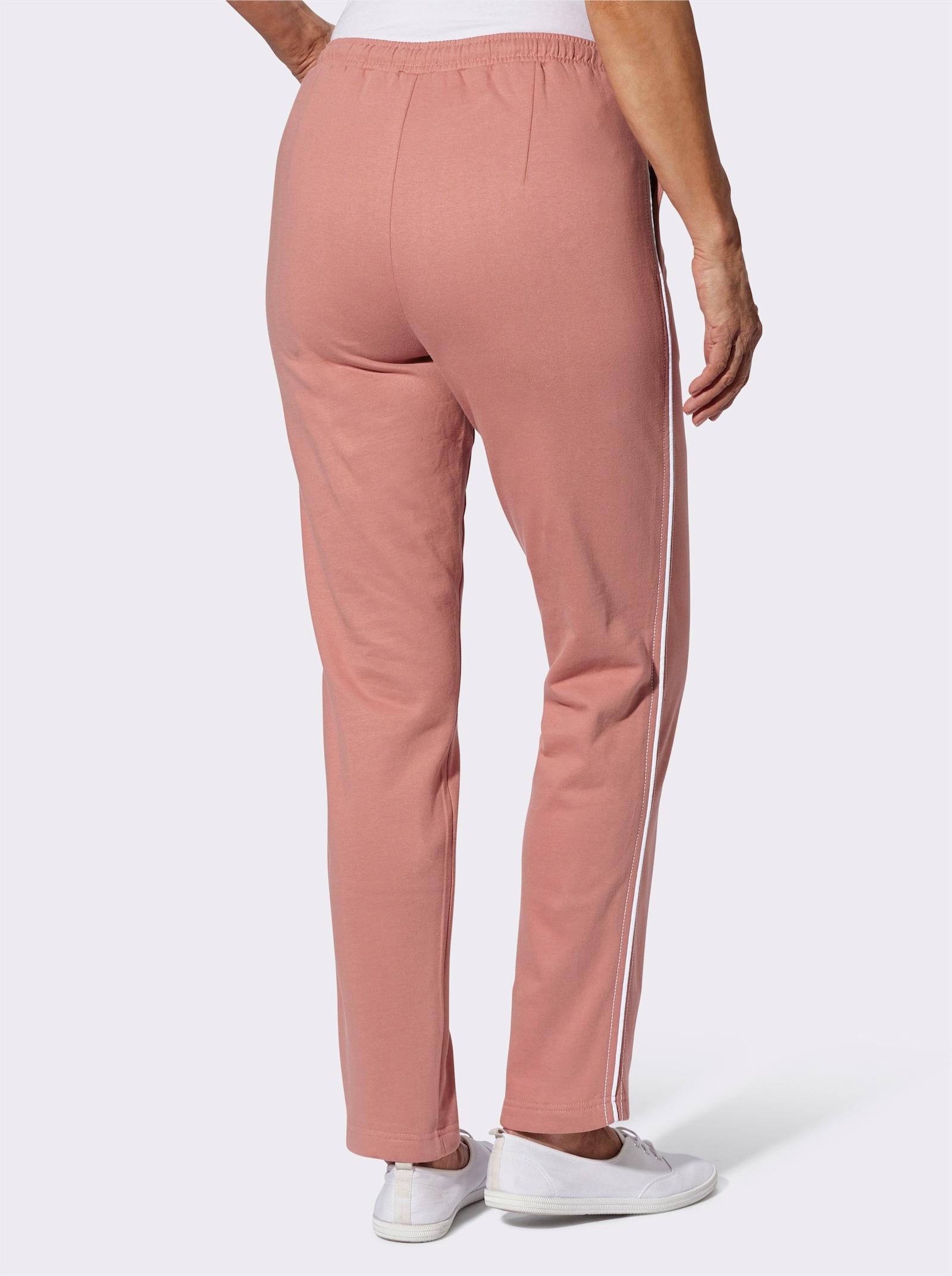 Tepláky, bočné vrecká - ružové drevo