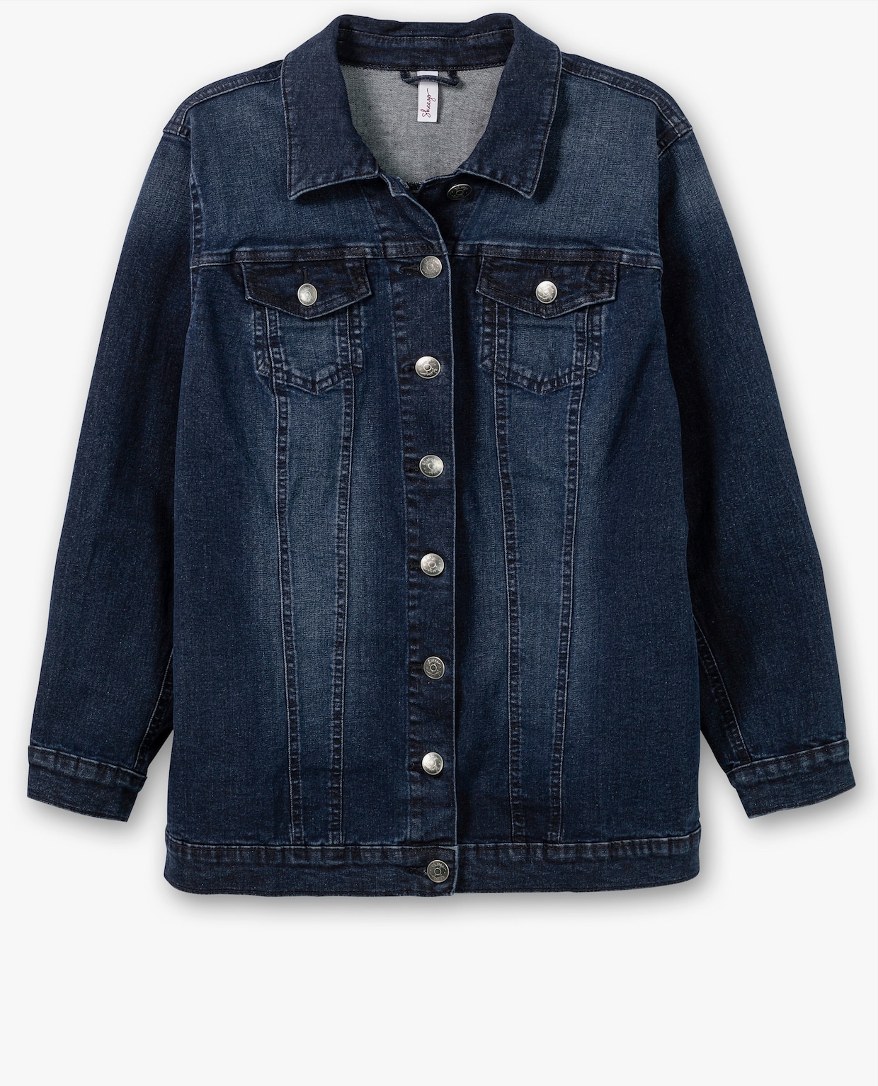 sheego Jeansjacke - dark blue denim